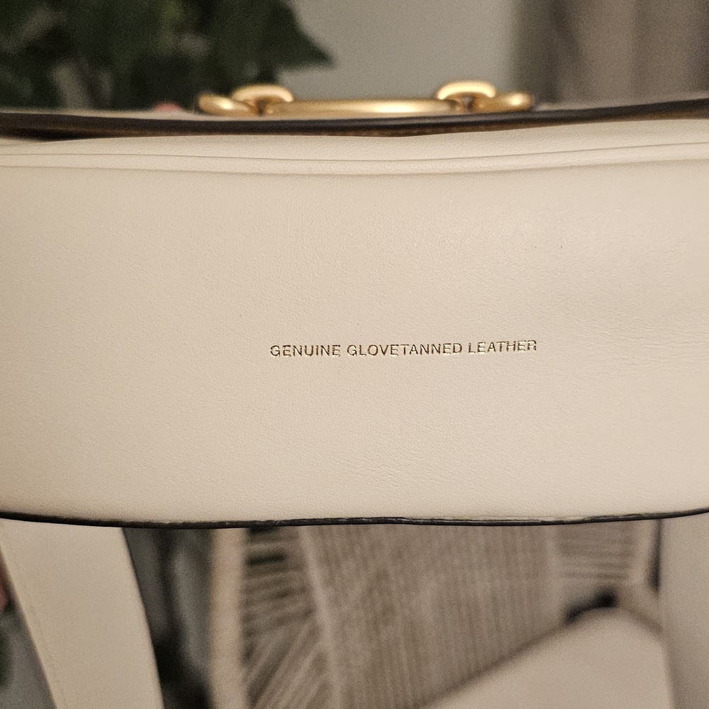 Coach Harley Crossbody Bag White with Gold Accents - Picture 10 of 10
